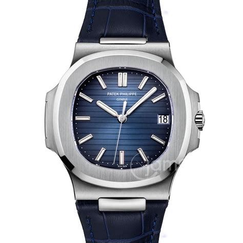 patek philippe nautilus blue strap.